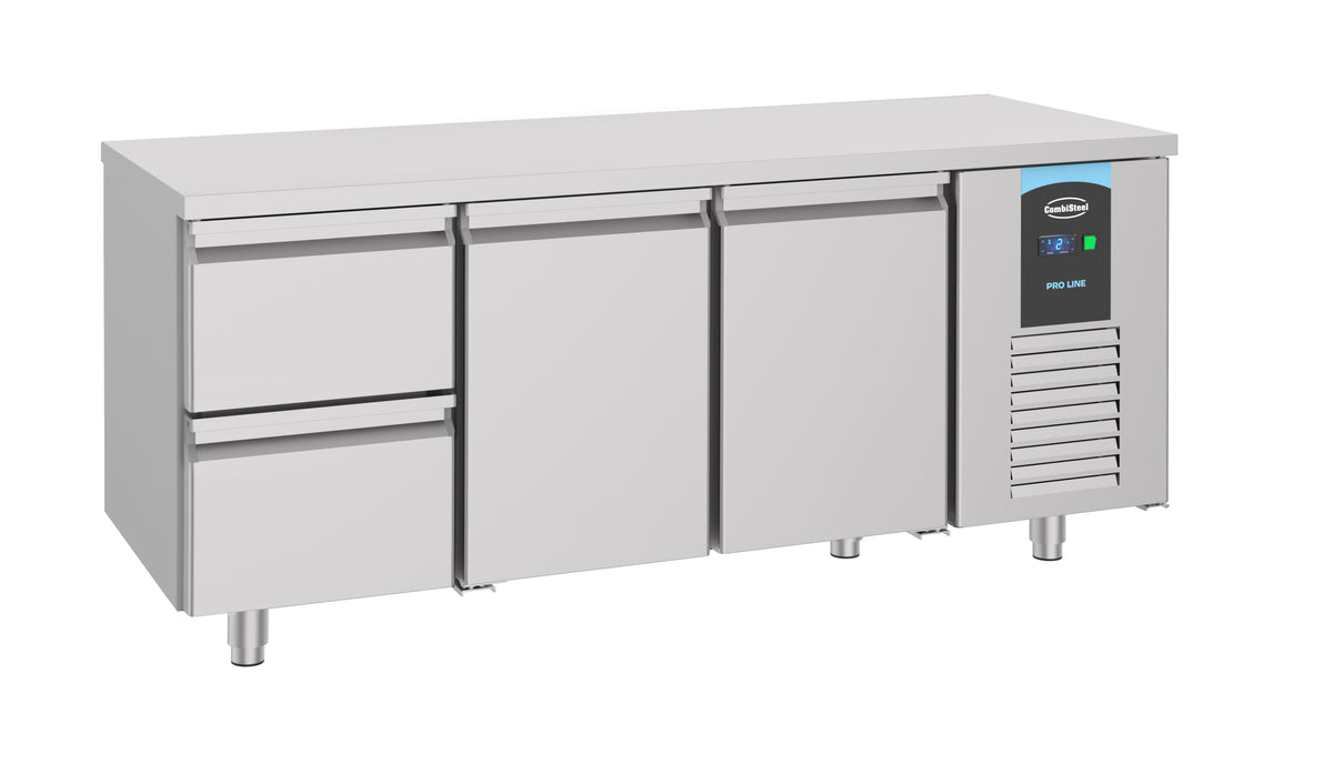 Combisteel Kühltisch 2 Türen 2 Schubladen Energy Line, Serie 700