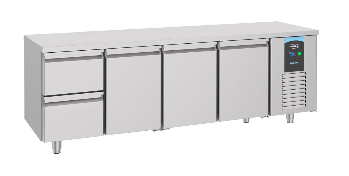 Combisteel Kühltisch 3 Türen 2 Schubladen Energy Line, Serie 700