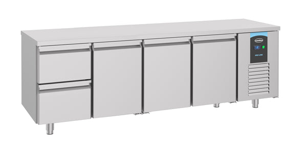 Combisteel Kühltisch 3 Türen 2 Schubladen Energy Line, Serie 700