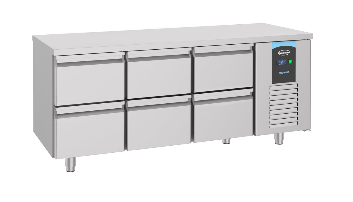 Combisteel Kühltisch 6 Schubladen Energielinie Energy Line, Serie 700