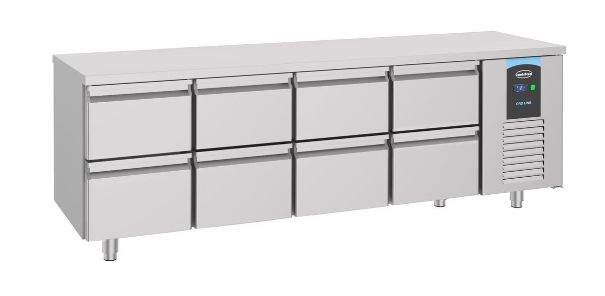 Combisteel Kühltisch 8 Schubladen Energy Line, Serie 700, 2330 x 700 x 850 mm