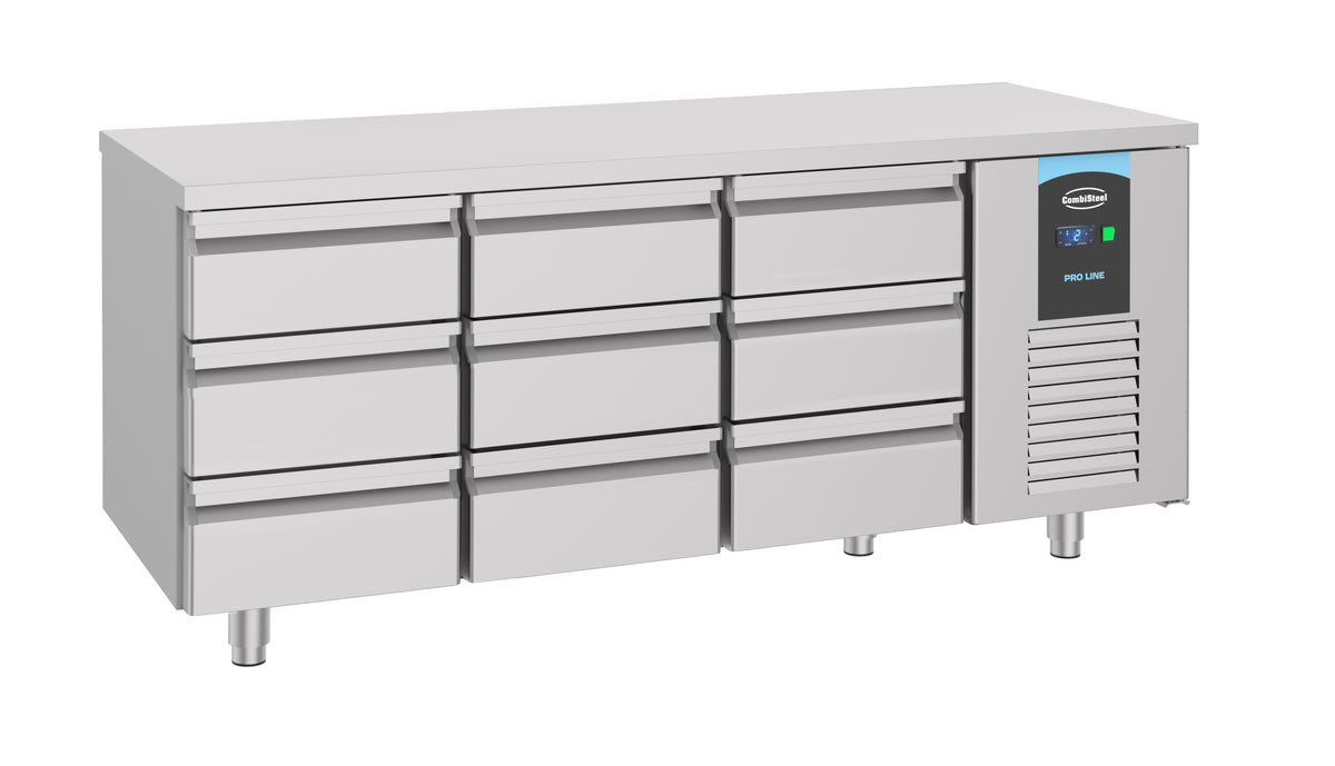 Combisteel Kühltisch 9 Schubladen Energy Line, Serie 700