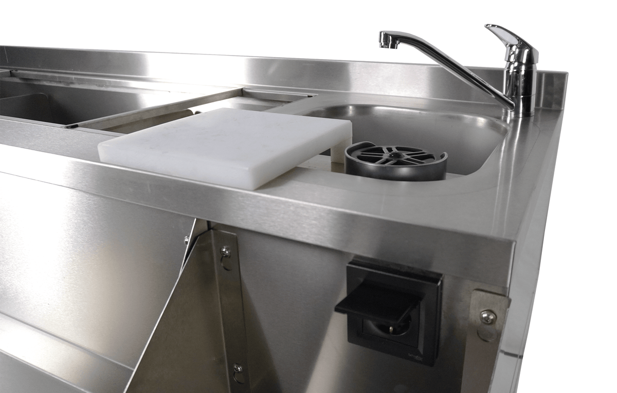Combisteel Kühltisch 2 Türen mit Cocktail-bar-station, 1200 x 760 x 1000 mm