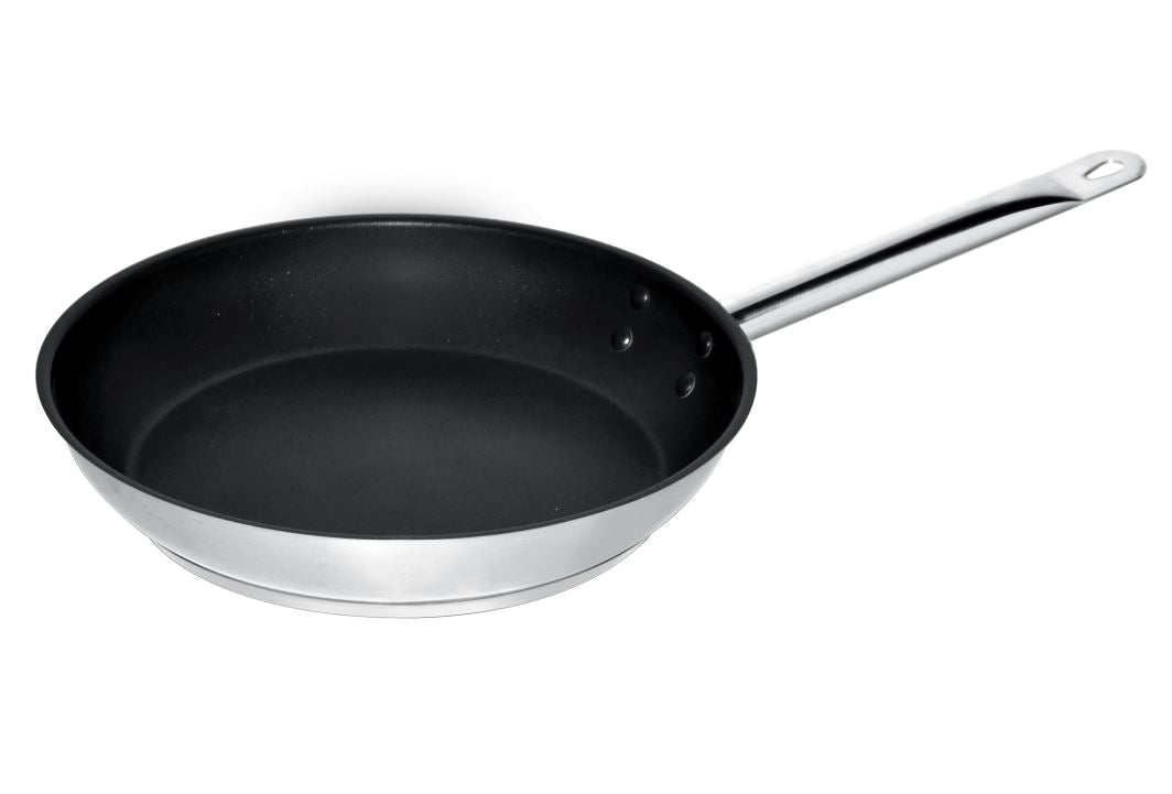 Combisteel Bratpfanne Edelstahl Teflon Beschichtet ø28 3,1l