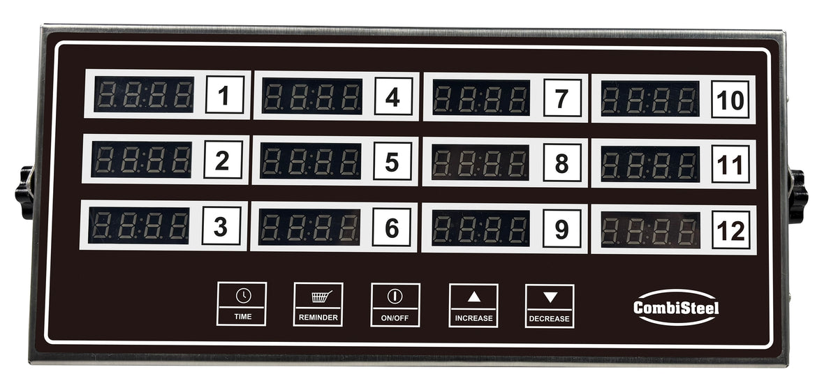 Combisteel Digitaler Küchentimer 12 Kanäle DKT-12