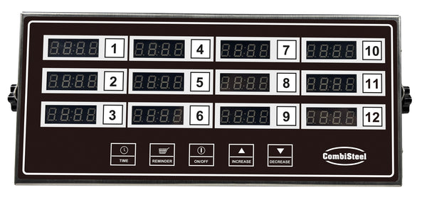 Combisteel Digitaler Küchentimer 12 Kanäle DKT-12