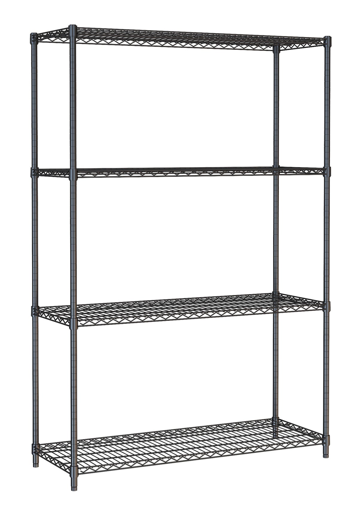 Combisteel Wandbretter 4 Levels 1200 Schwarz Selbstmontage
