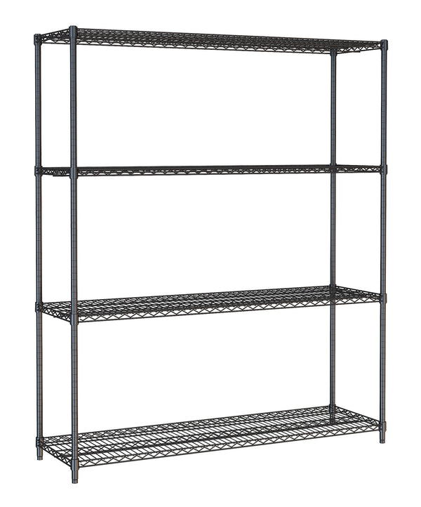 Combisteel Wandbretter 4 Levels 1500 Schwarz Selbstmontage