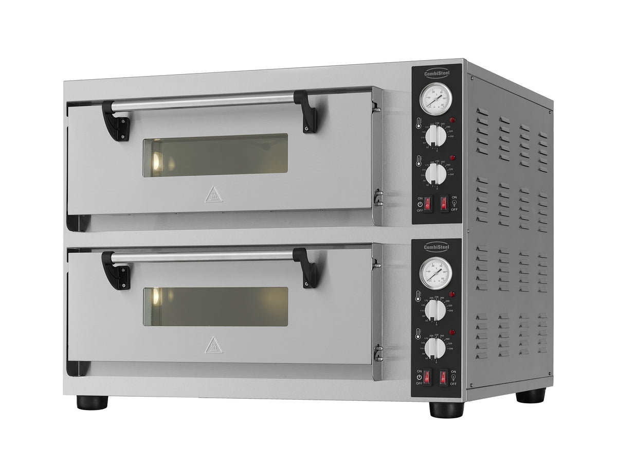 Combisteel Elek. Pizzaöfen Doppelt 2 x 4, 810 x 880 x 720 mm