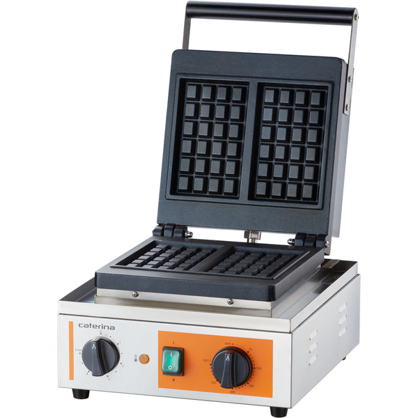 Stalgast Waffeleisen CATERINA, antihaftbeschichtete Platte, 320x380x240 mm, 1,5 kW 230 V