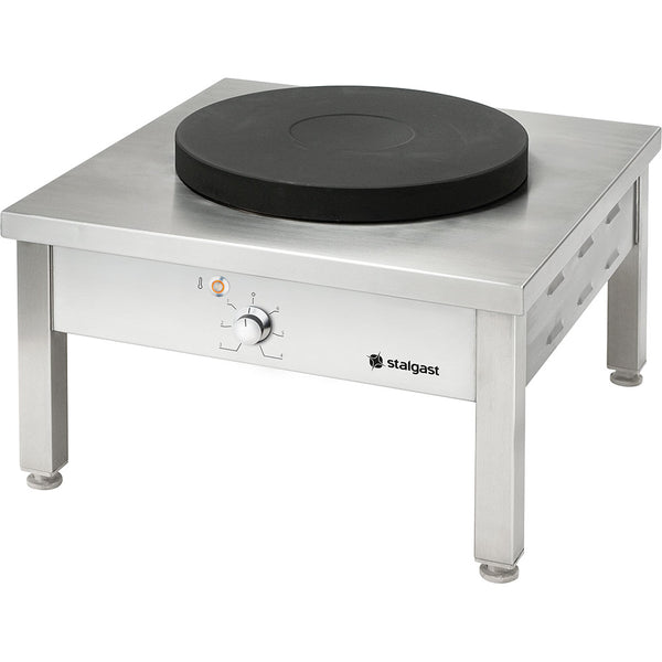 Stalgast Edelstahl Elektro-Hockerkocher STANDARD, 1 Kochplatte, 400 Volt, 580x580x380 mm (BxTxH)