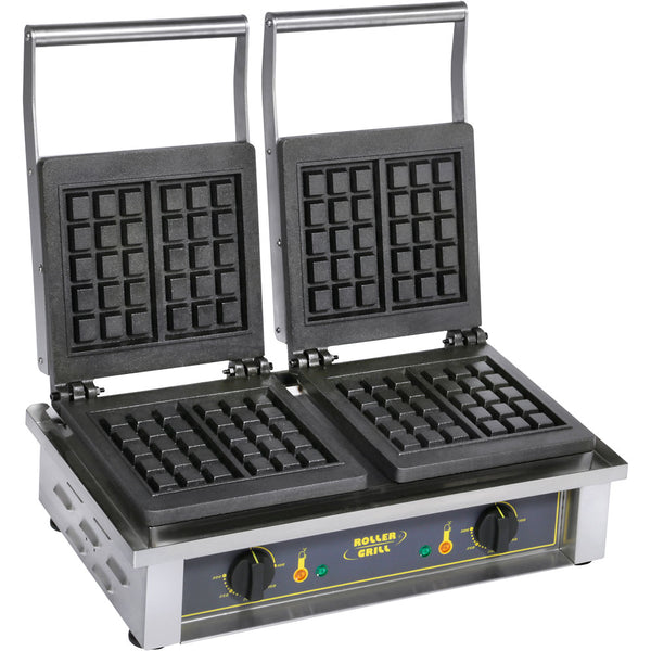 Stalgast ROLLER GRILL Doppel-Waffeleisen, Brüsseler Waffelform, 550x440x230 mm (BxTxH), 2x 1,6 kW