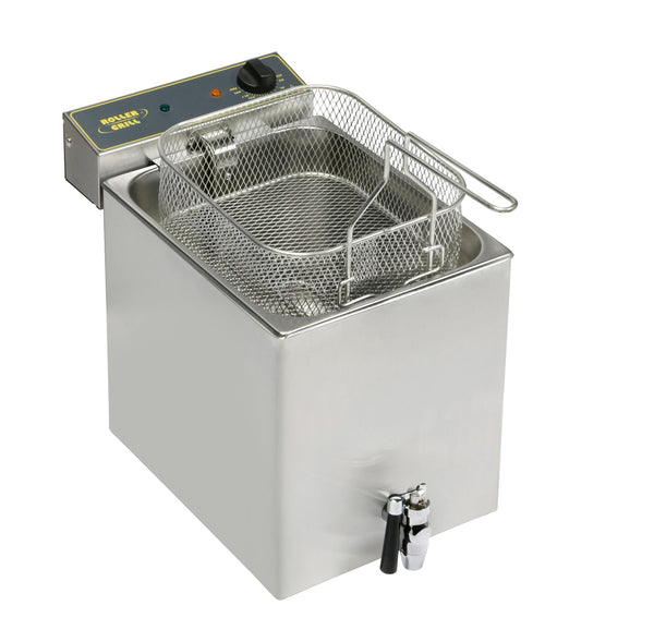 Stalgast ROLLER GRILL Fritteuse mit Ablasshahn, 12 Liter