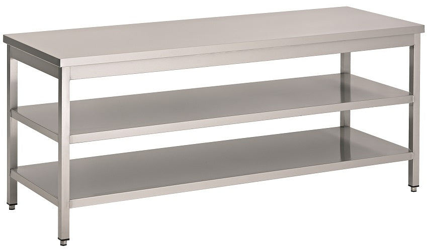 Combisteel Arbeitstisch 2 Boden 1100, Serie 700