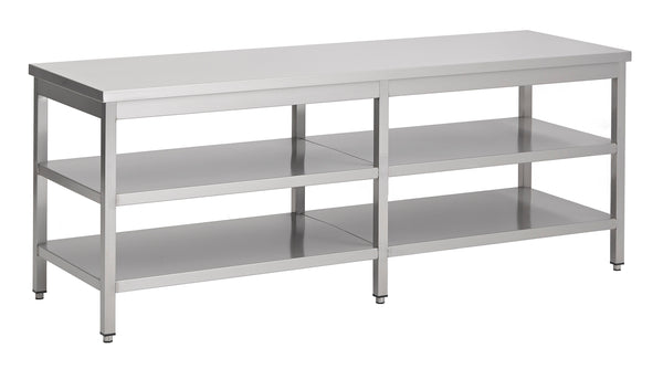 Combisteel Arbeitstisch 2 Boden 2200, Serie 800