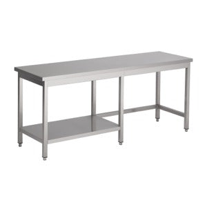 Combisteel Arbeitstisch ½ Grundboden 2400, Serie 600