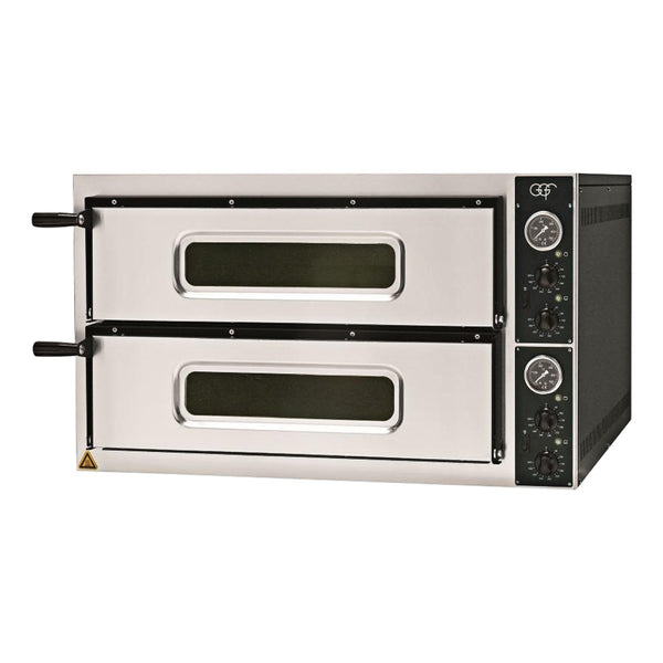 Stalgast GGF Pizzaofen mit zwei Kammern, 9,6 kW, 950x840x540 mm (BxTxH)
