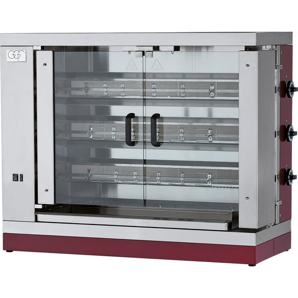 Stalgast GGF Gas-Hähnchengrill mit 3 Spießen, 1110x480x920 mm
