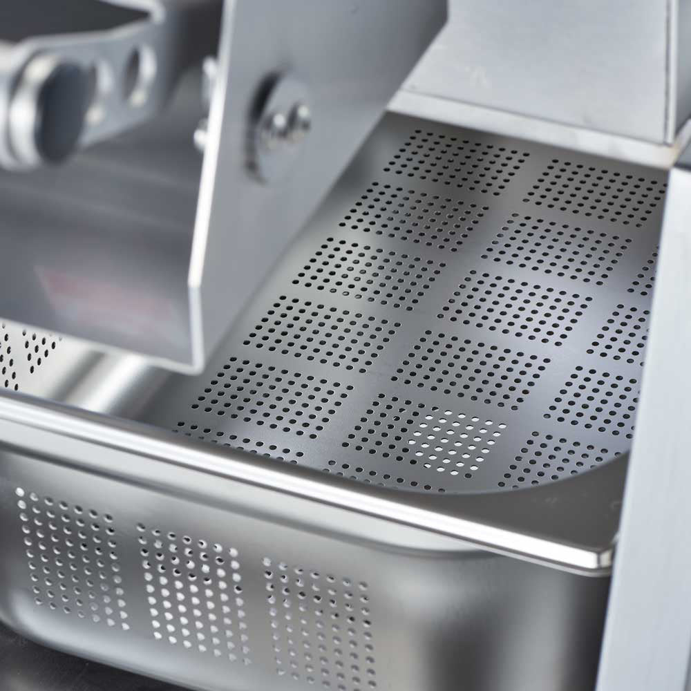 Stalgast 2tlg. Edelstahl Auffangschale für Kartoffelschälmaschine