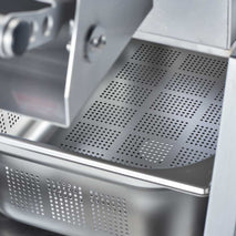 Stalgast 2tlg. Edelstahl Auffangschale für Kartoffelschälmaschine
