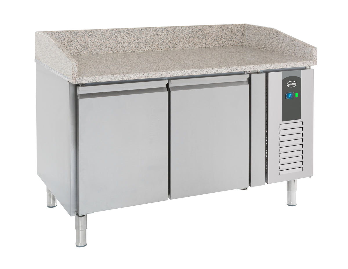Combisteel Pizzatisch 2 Türen, 1510 x 800 x 1000 mm
