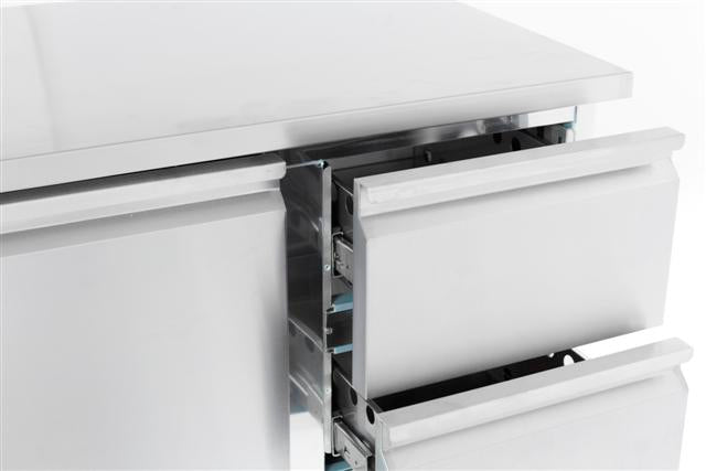Combisteel Kühltisch 1 TÜR/2 Laden, 900 x 700 x 875 mm