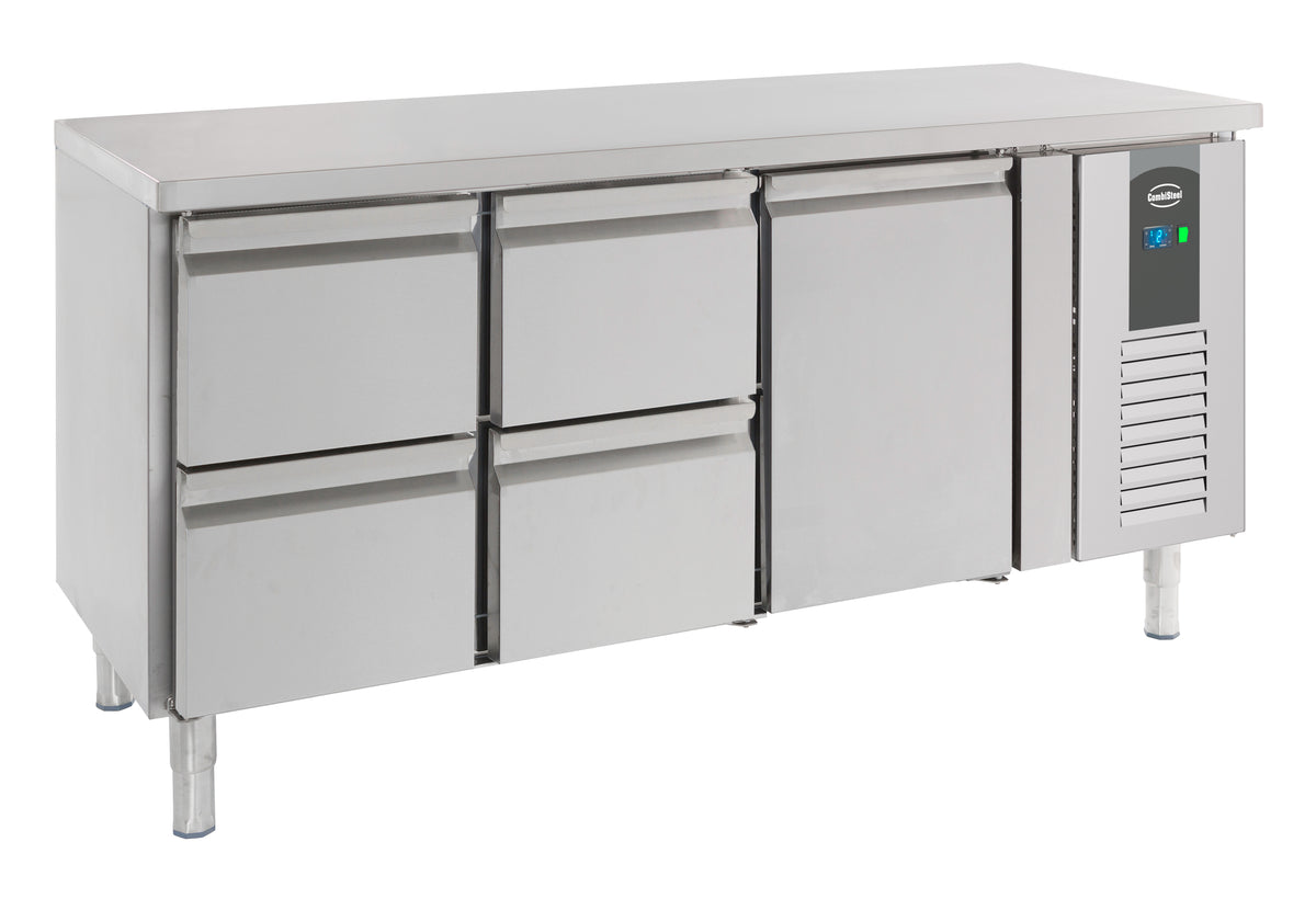 Combisteel Kühltisch 1 Tür und 4 Schubladen, Serie 700 (7950.0215)