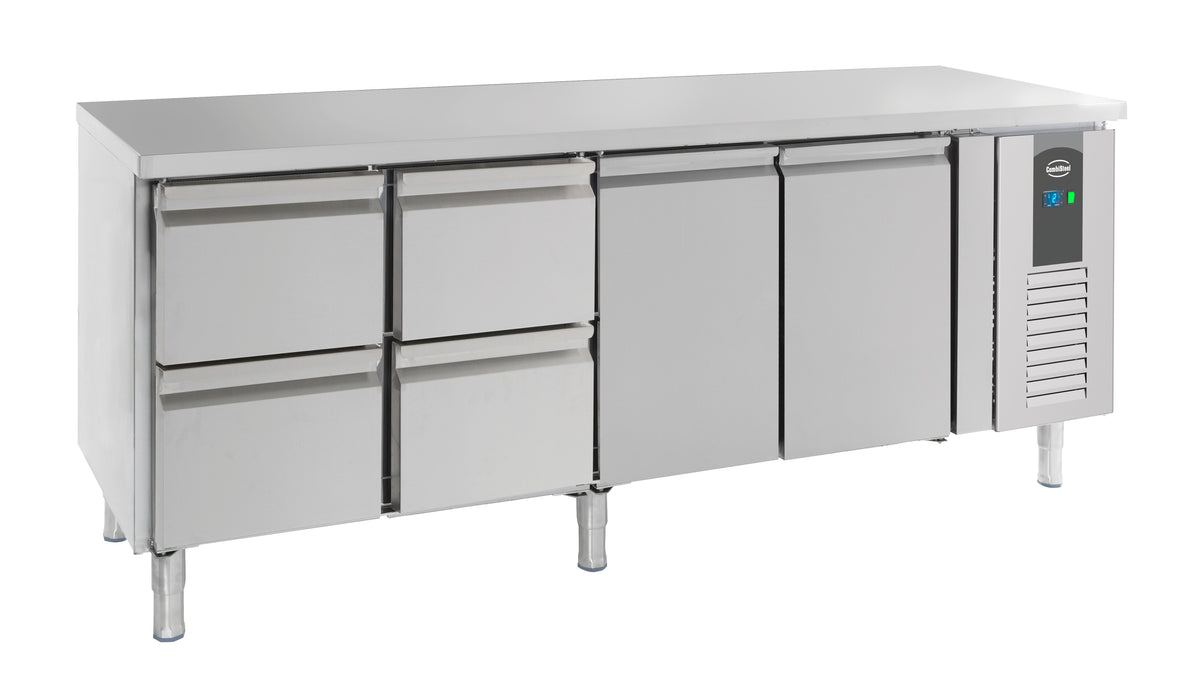 Combisteel Kühltisch 2 Türen und 4 Schubladen, Serie 700 (7950.0220)