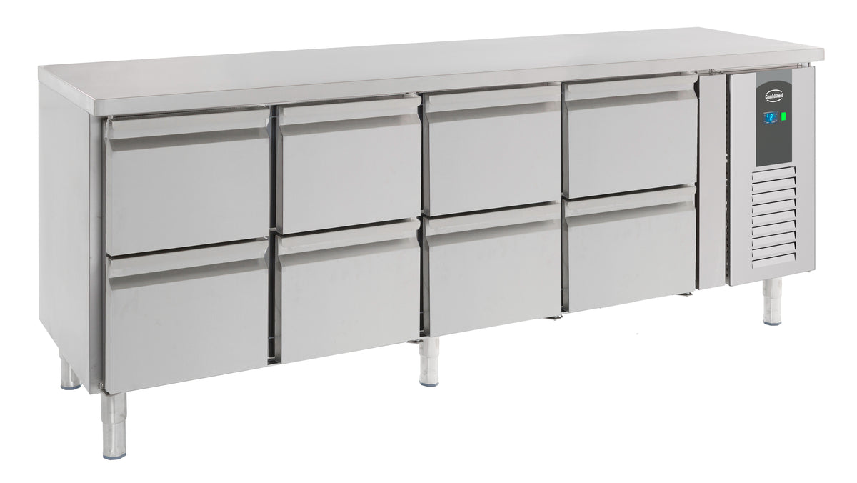 Combisteel Kühltisch 8 Schubladen, Serie 700