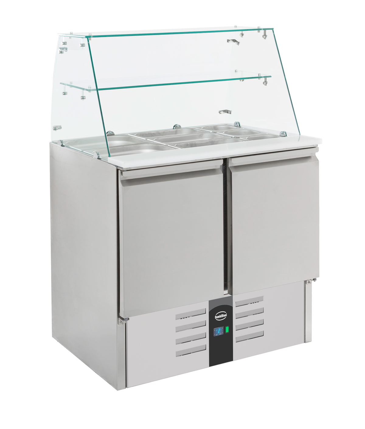 Combisteel Gekühlte Saladette mit Glas 2 Türen (7950.0400)