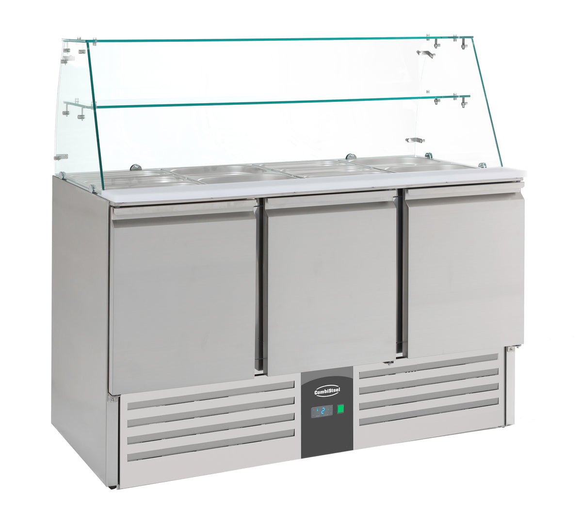 Combisteel Gekühlte Saladette mit Glas 3 Türen (7950.0405)
