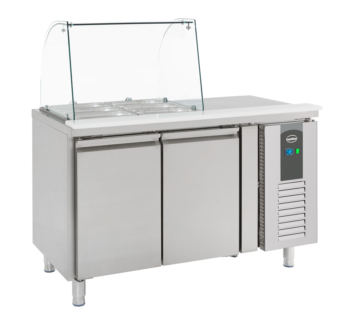 Combisteel Kühltisch mit Glas 2 Türen
