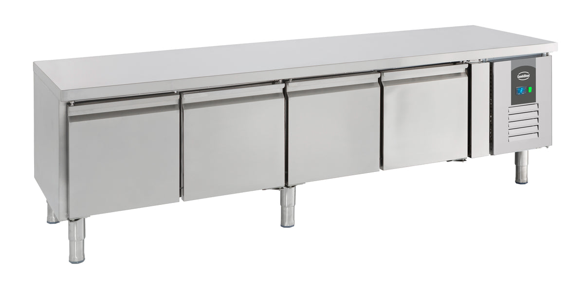 Combisteel Kühltisch 650 Hoch 4 Türen, 2000 x 700 x 650 mm