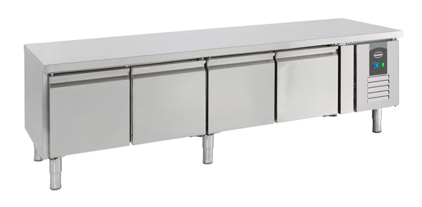 Combisteel Kühltisch 650 Hoch 4 Türen, 2000 x 700 x 650 mm