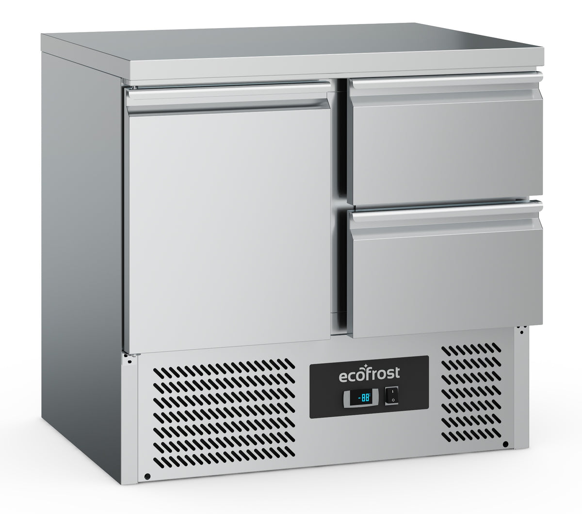 Combisteel Kühltisch 1 TÜR/2 Laden, 900 x 700 x 876 mm