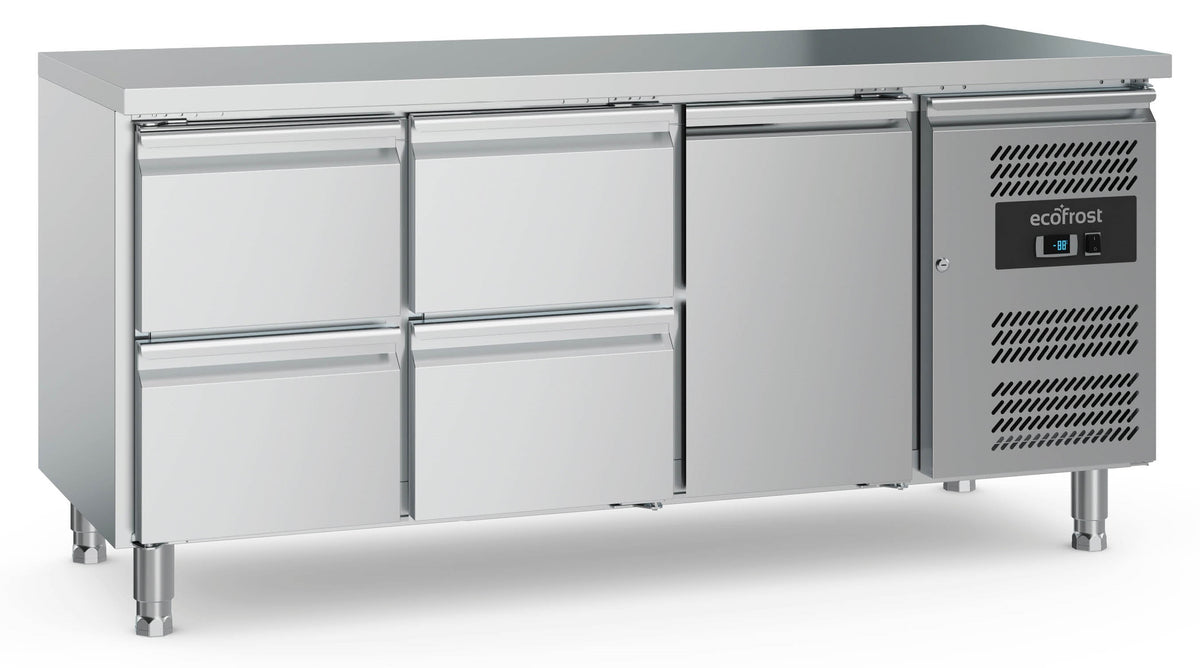 Combisteel Kühltisch 1 Tür und 4 Schubladen, Serie 700 (7950.5175)
