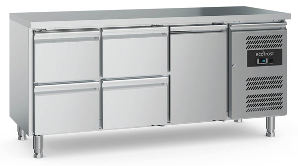 Combisteel Kühltisch 1 Tür und 4 Schubladen, Serie 700 (7950.5175)