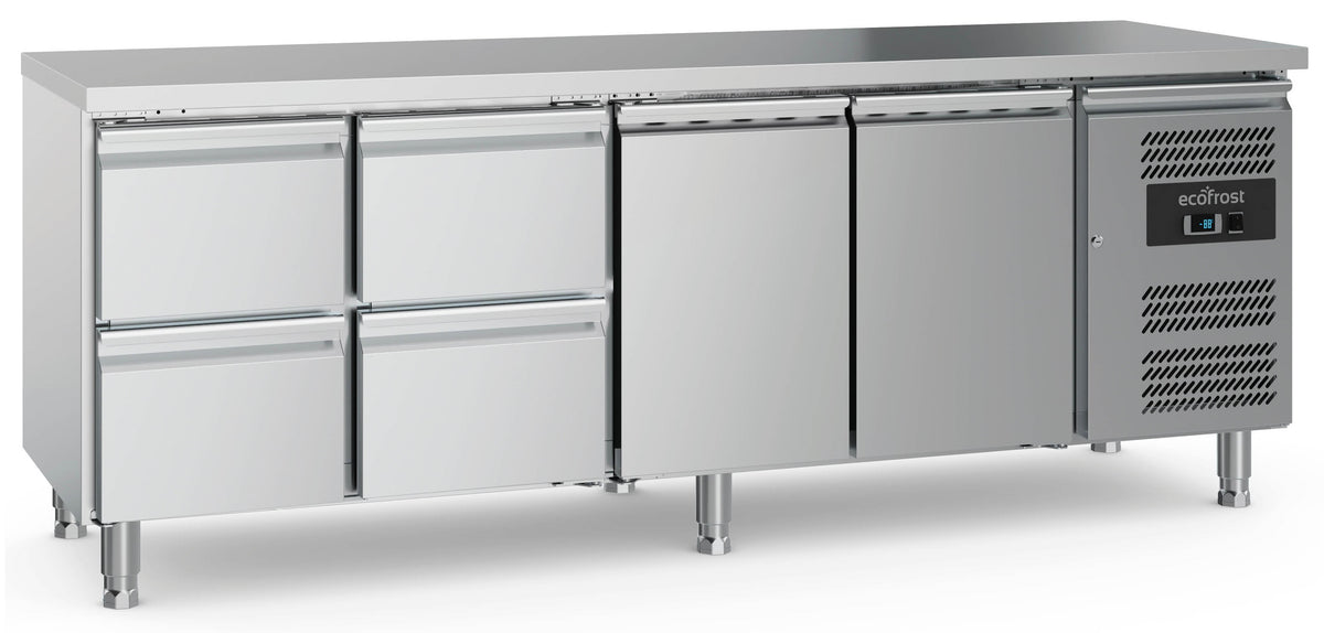 Combisteel Kühltisch 2 Türen und 4 Schubladen, Serie 700 (7950.5180)