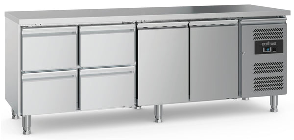 Combisteel Kühltisch 2 Türen und 4 Schubladen, Serie 700 (7950.5180)