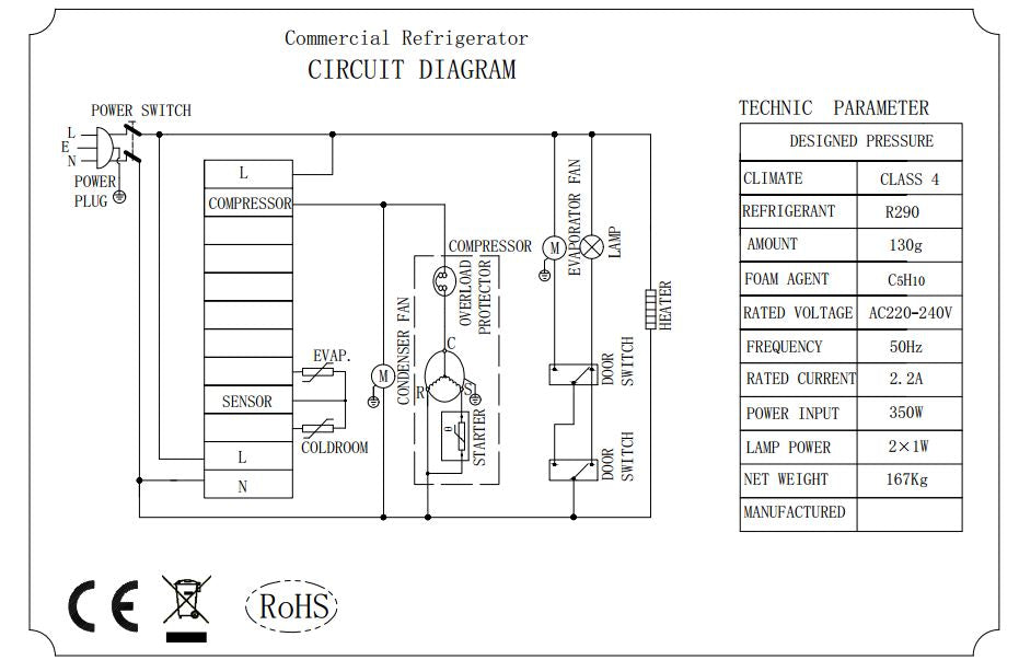 Combisteel Kühlschrank Rfs 1200 Ltr Static