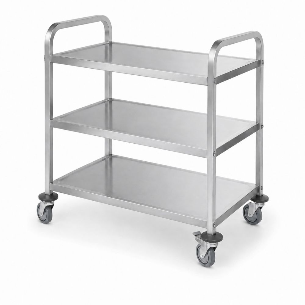 HENDI Servierwagen, schmal, verschraubt, 3 böden 745x398x810 mm
