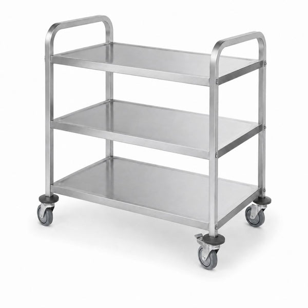 HENDI Servierwagen, schmal, verschraubt, 3 böden 745x398x810 mm