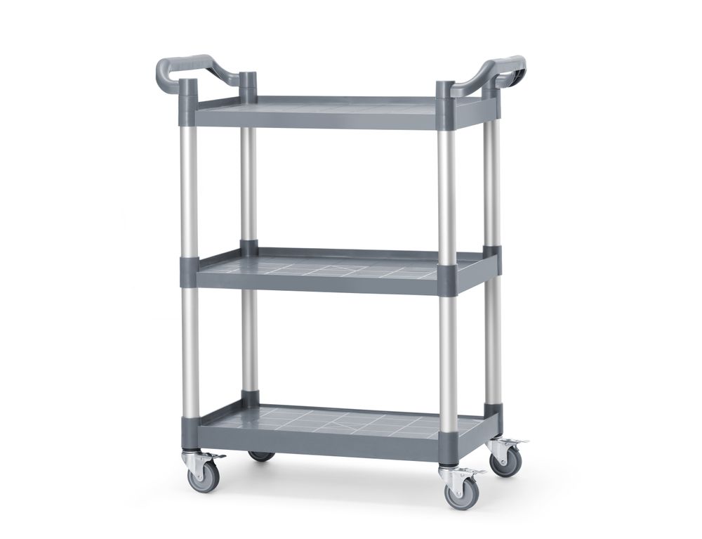 AmerBox Servierwagen aus Polypropylen mit 3 Fächern, klein