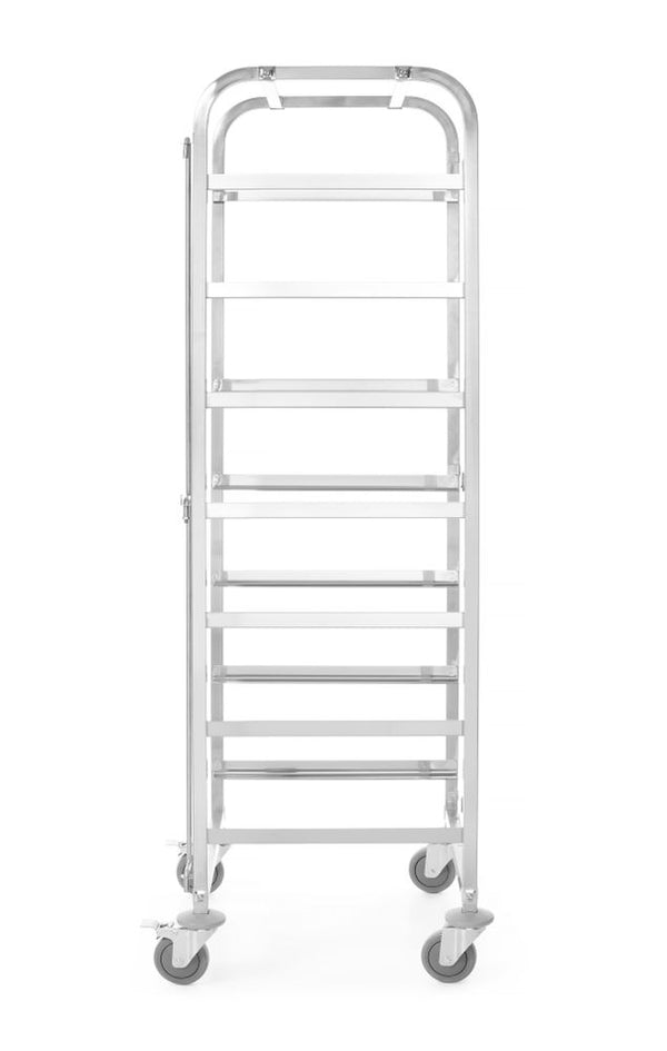 HENDI Transportwagen für Spülmaschinenkörbe - 7 Körbe à 500x500 mm