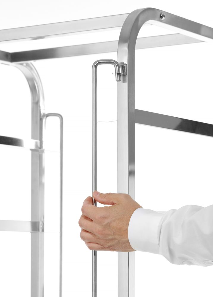 HENDI Transportwagen für Spülmaschinenkörbe - 7 Körbe à 500x500 mm