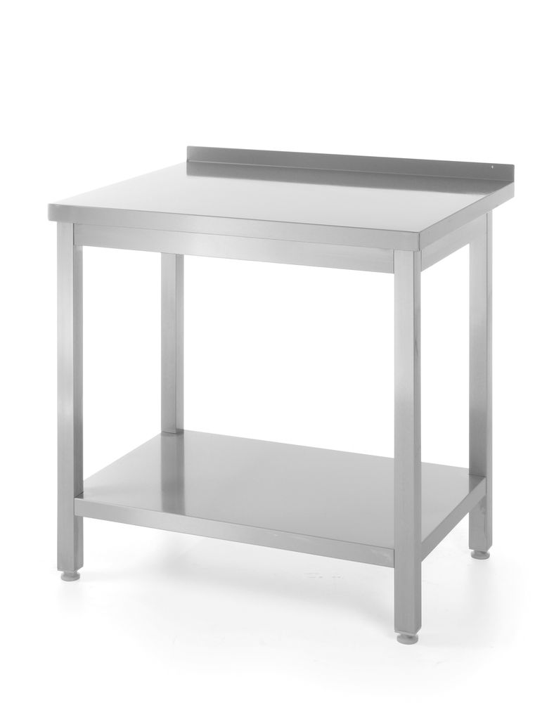 HENDI Wandtisch mit Ablage – verschraubt, Tiefe 600 mm