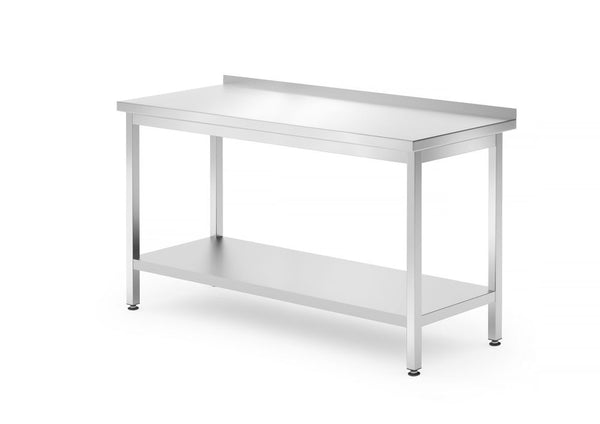 HENDI Wandtisch mit Ablage – verschraubt, Tiefe 700 mm