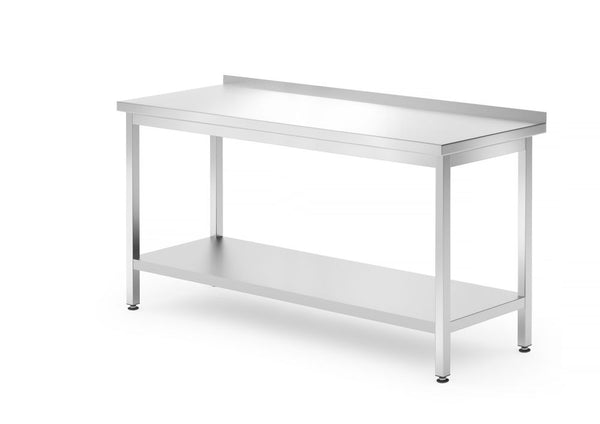 HENDI Wandtisch mit Ablage – verschraubt, Tiefe 700 mm