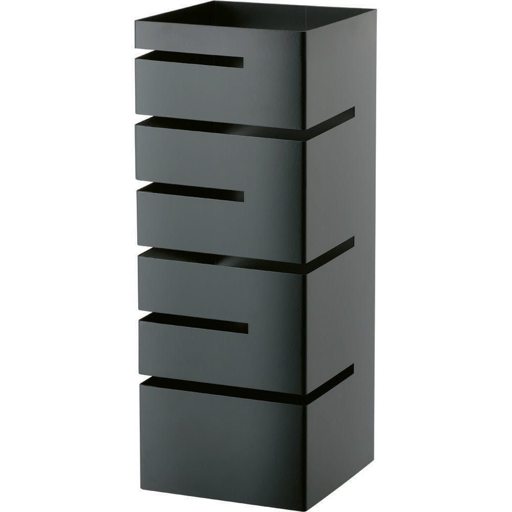 Stalgast Edelstahl Buffet-Ständer niedrig, Einschübe winklig, 150x150x355 mm (BxTxH), schwarz