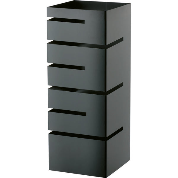 Stalgast Edelstahl Buffet-Ständer niedrig, Einschübe winklig, 150x150x355 mm (BxTxH), schwarz